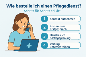 Wie bestelle ich einen Pflegedienst – Schritt-für-Schritt-Anleitung für ambulante Pflege in Berlin-Marzahn & Lichtenberg